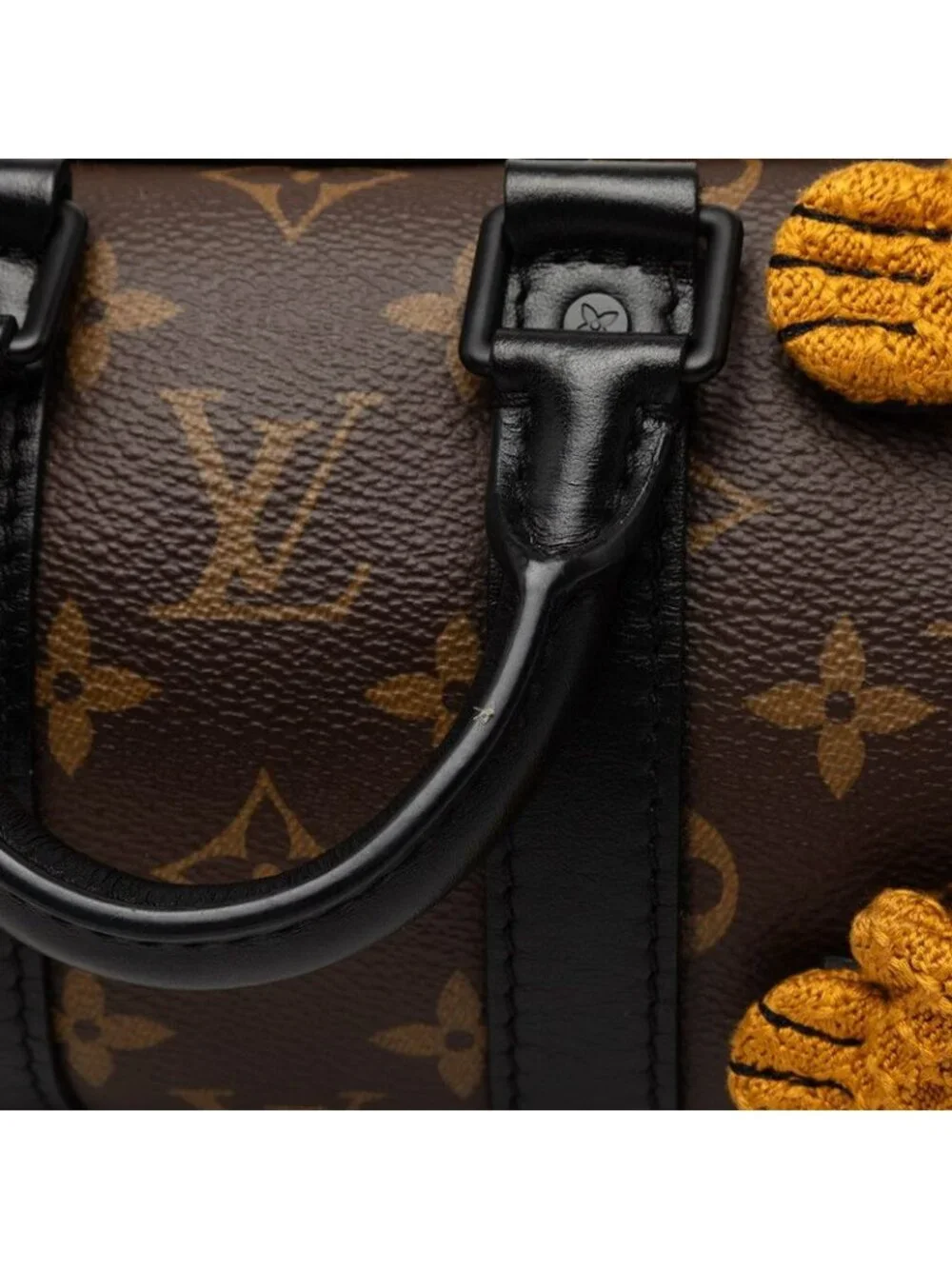 Louis Vuitton Monogram Keepall XS LV Friend 2-Way Shoulder Bag Brown Leather